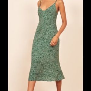 Reformation green dress *all info in listing*